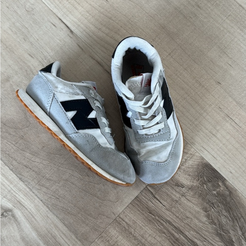 New Balance Kids Shoes - Gray and Black